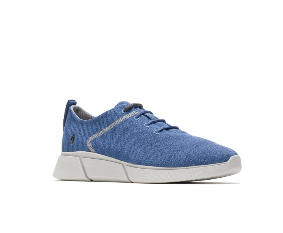 Hush Puppies Cooper Lace Up Deep Sea Blue Knit | Men Sneakers