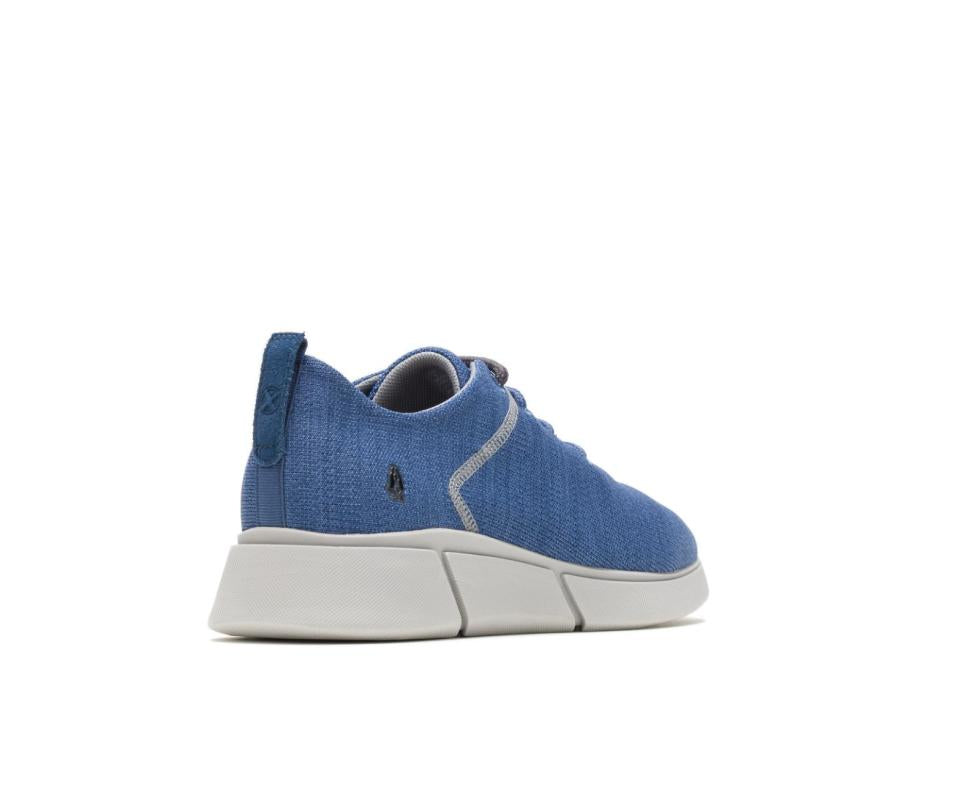 Hush Puppies Cooper Lace Up Deep Sea Blue Knit | Men Sneakers