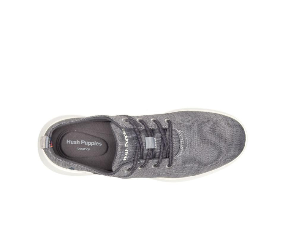 Hush Puppies Cooper Lace Up Grey Heathered | Men Sneakers