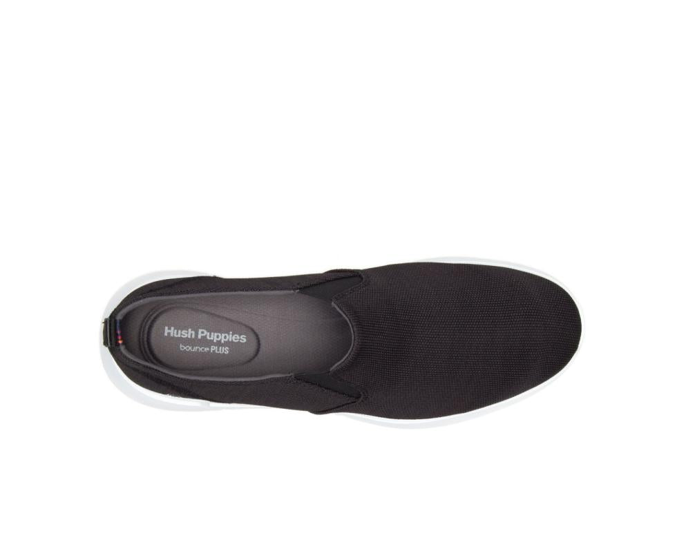 Hush Puppies Cooper Slip-On Black Heathered/white Outsole | Men Sneakers