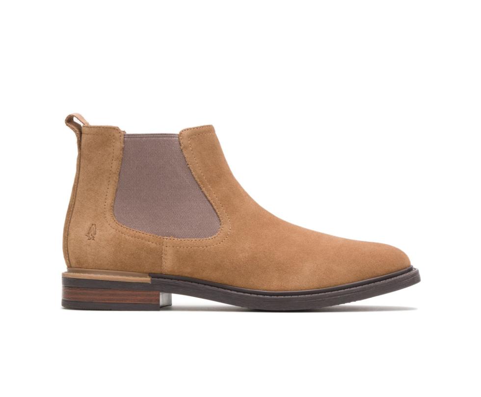 Hush Puppies Davis Chelsea Boot Chestnut Suede | Men Boots
