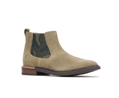 Hush Puppies Davis Chelsea Boot Olive Suede | Men Boots