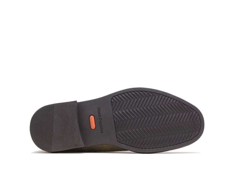 Hush Puppies Davis Chelsea Boot Olive Suede | Men Boots