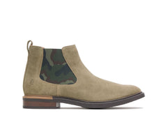 Hush Puppies Davis Chelsea Boot Olive Suede | Men Boots
