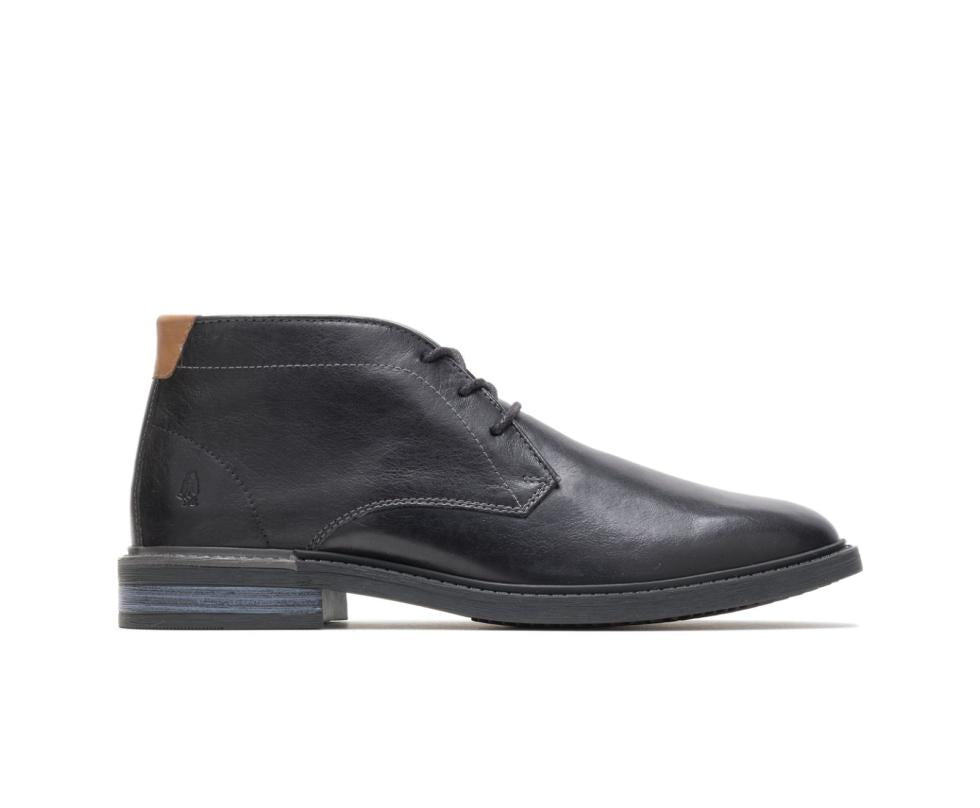 Hush Puppies Davis Chukka Boot Black Leather | Men Boots