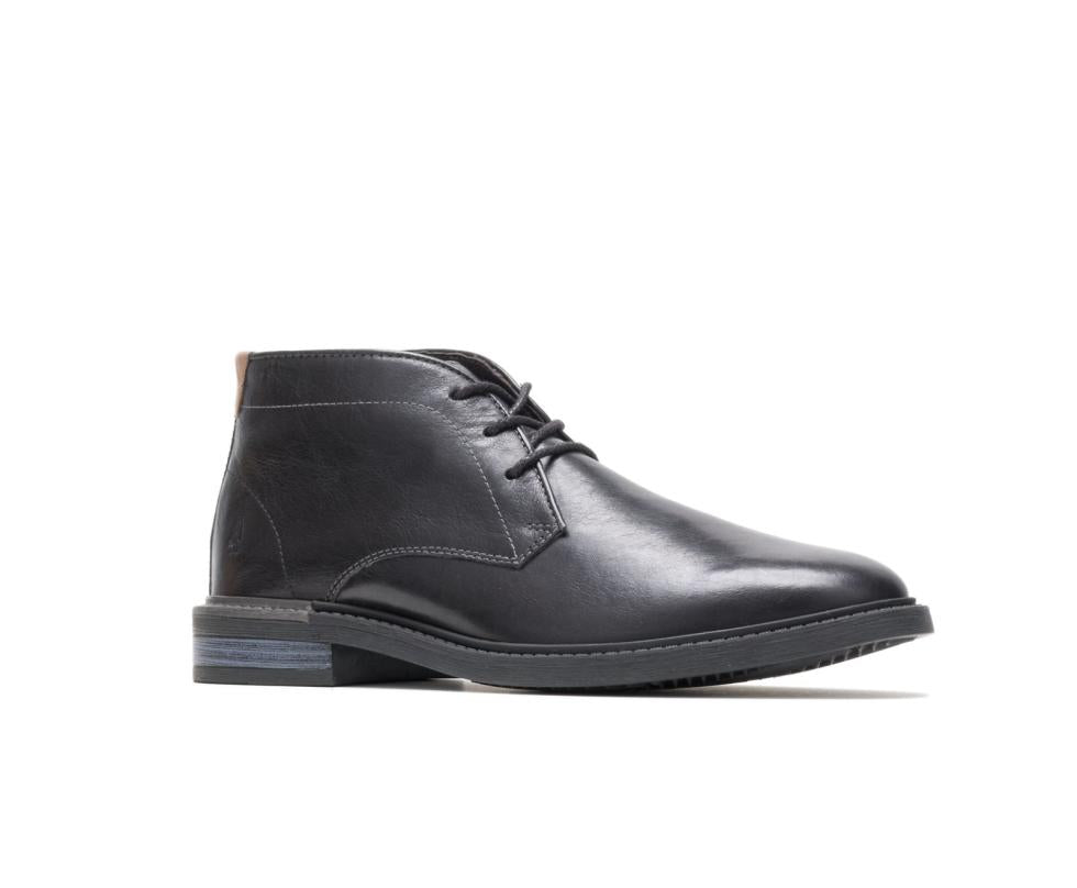 Hush Puppies Davis Chukka Boot Black Leather | Men Boots