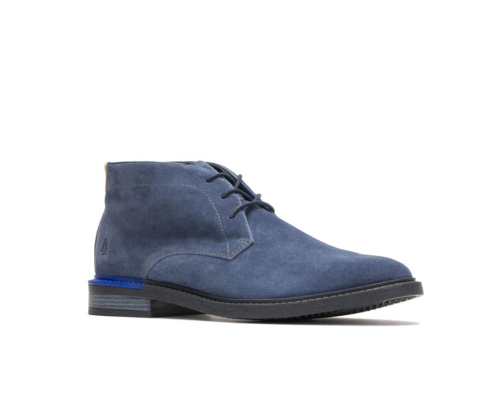 Hush Puppies Davis Chukka Boot Navy Suede | Men Boots