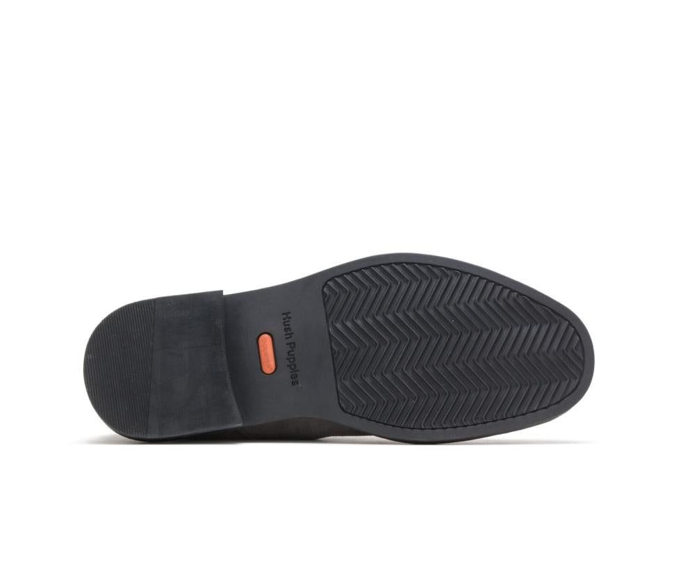 Hush Puppies Davis Slip-On Oxford Dark Grey Suede | Men Oxfords