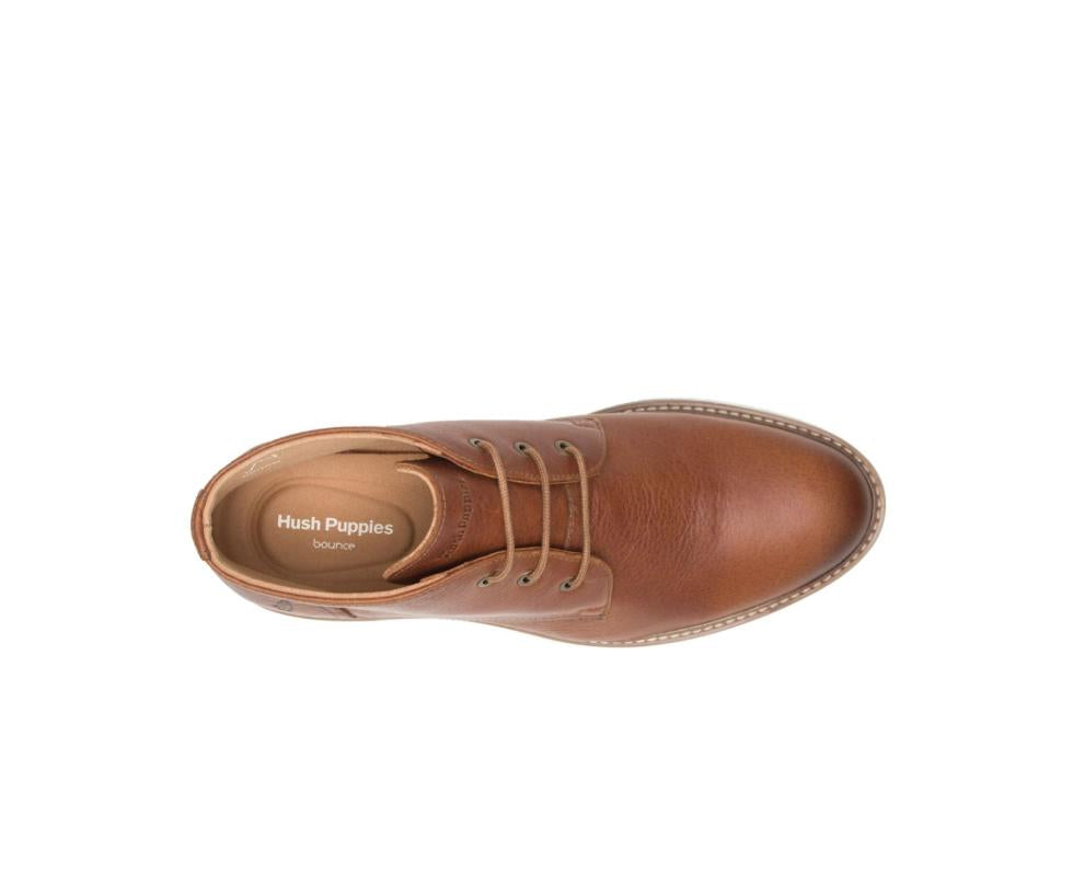 Hush Puppies Detroit Chukka Cognac Leather | Men Boots