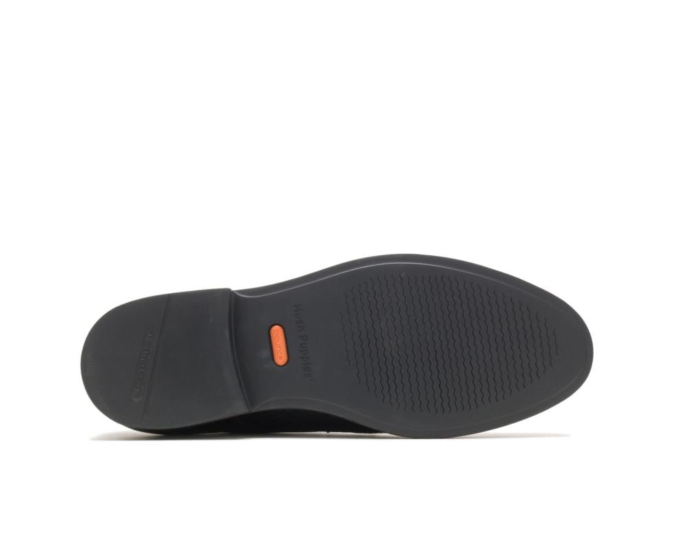 Hush Puppies Detroit Plain Toe Oxford Black Leather | Men Oxfords