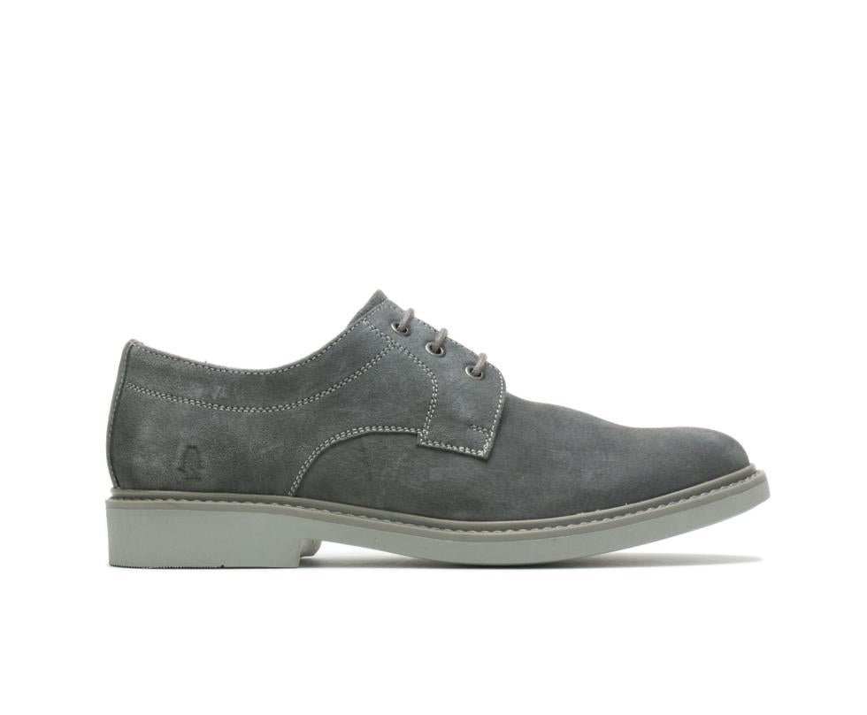 Hush Puppies Detroit Plain Toe Oxford Dark Grey Suede | Men Oxfords