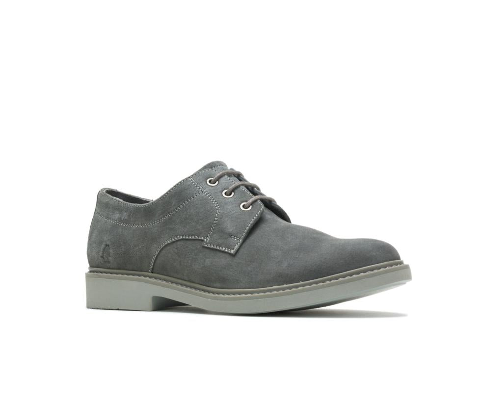 Hush Puppies Detroit Plain Toe Oxford Dark Grey Suede | Men Oxfords