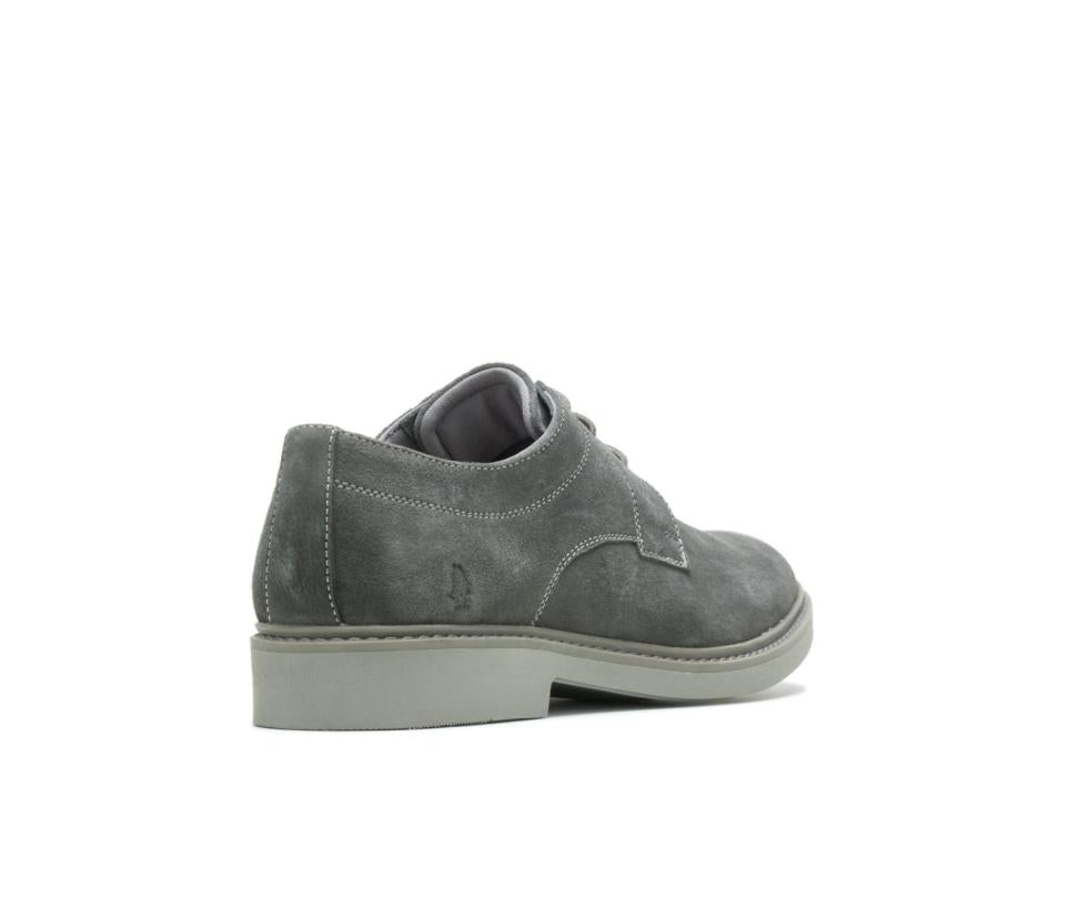 Hush Puppies Detroit Plain Toe Oxford Dark Grey Suede | Men Oxfords