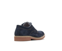Hush Puppies Detroit Plain Toe Oxford Navy Suede | Men Oxfords