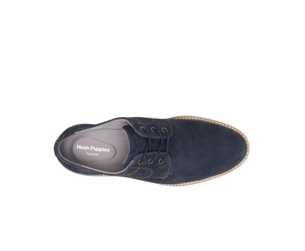 Hush Puppies Detroit Plain Toe Oxford Navy Suede | Men Oxfords