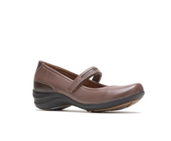 Hush Puppies Epic Mary Jane Dark Brown Leather | Women Walking Shoes