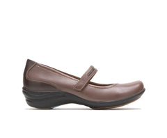 Hush Puppies Epic Mary Jane Dark Brown Leather | Women Walking Shoes