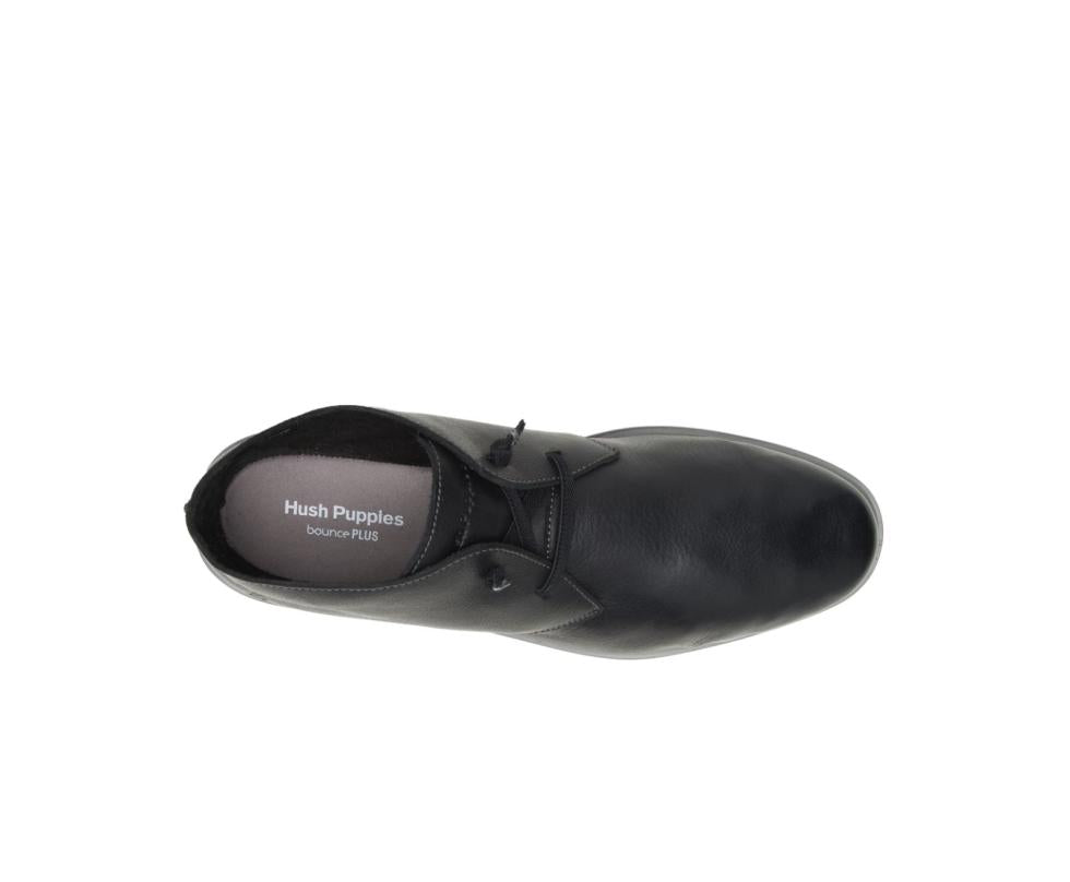Hush Puppies Everyday Chukka Black Leather | Men Boots