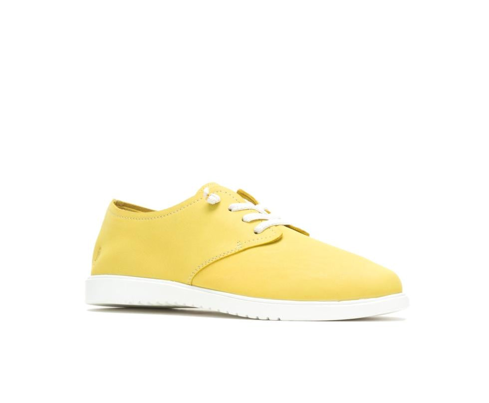 Hush Puppies Everyday Lace Up Sun Yellow Nubuck | Women Sneakers