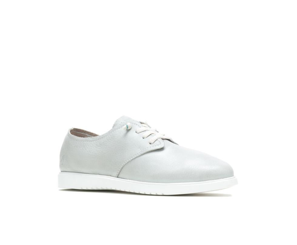 Hush Puppies Everyday Lace Up Vapor Grey Leather | Women Sneakers