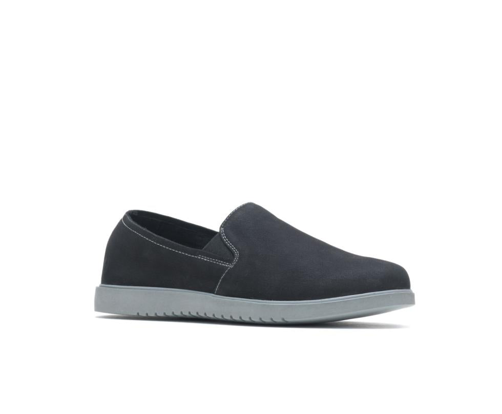 Hush Puppies Everyday Slip-On Black Nubuck | Women Sneakers