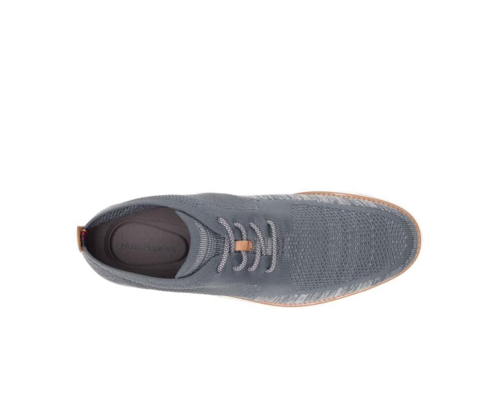 Hush Puppies Expert Chukka Knit Dark Grey Multi Knit | Men Boots