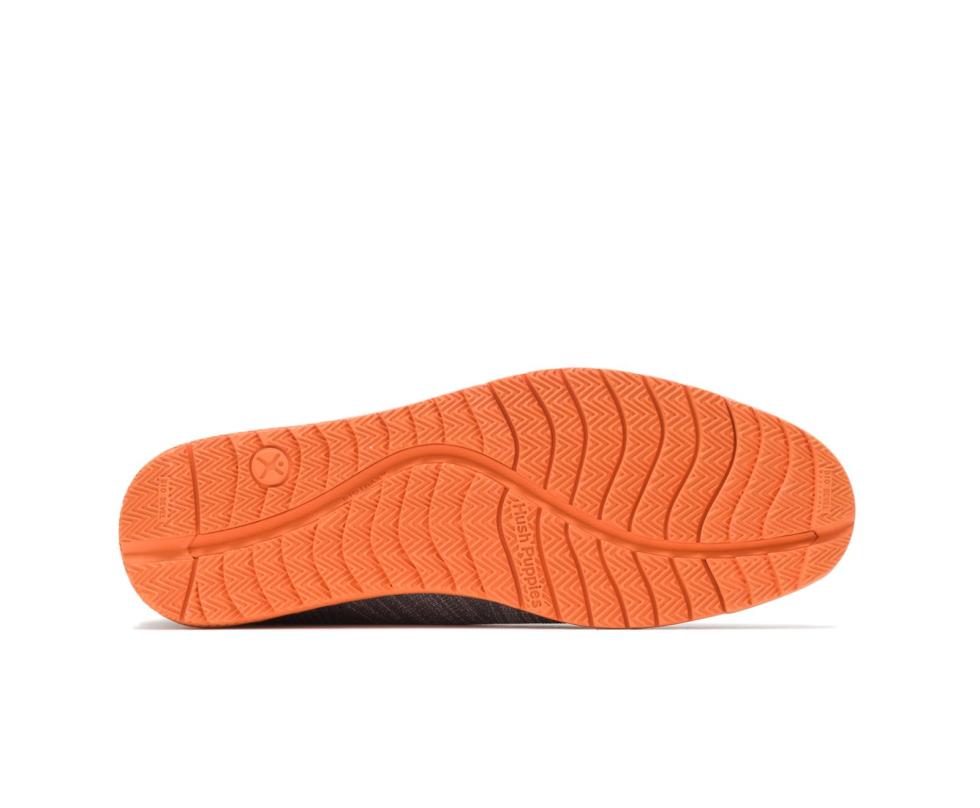 Hush Puppies Expert Chukka Knit Dark Grey Multi Knit - Orange Outsole | Men Boots