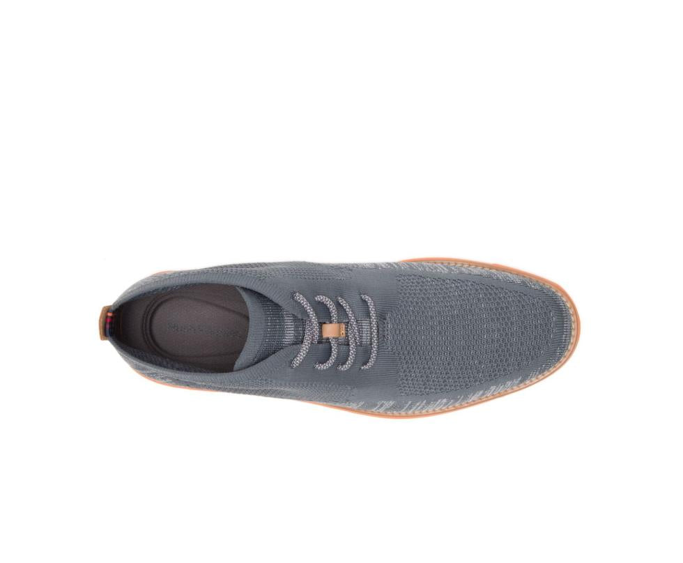 Hush Puppies Expert Chukka Knit Dark Grey Multi Knit - Orange Outsole | Men Boots