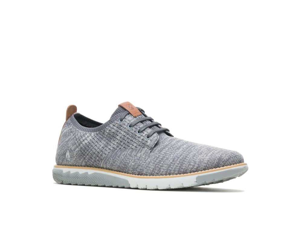 Hush Puppies Expert Knit Plain Toe Oxford Grey Textile | Men Sneakers