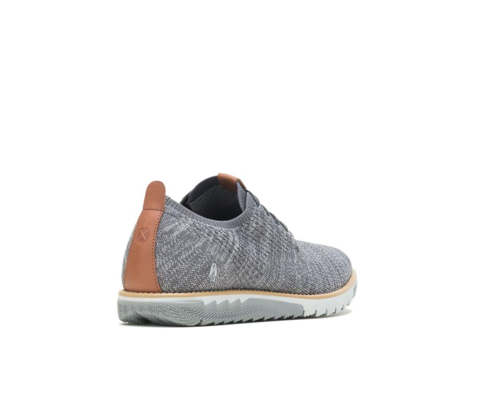 Hush Puppies Expert Knit Plain Toe Oxford Grey Textile | Men Sneakers