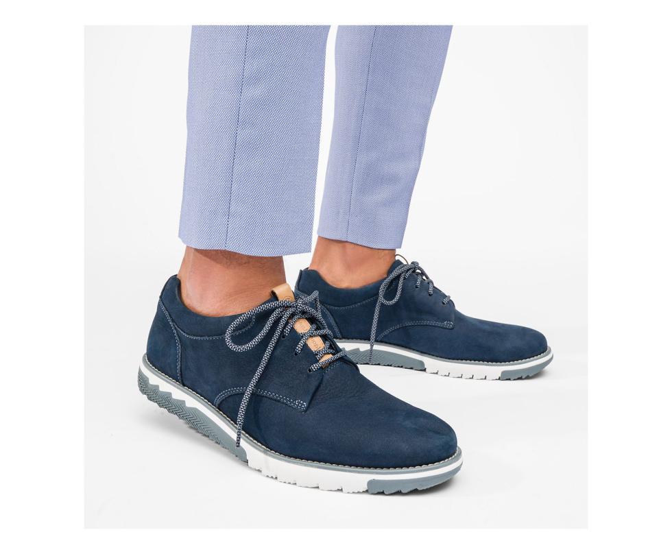 Hush Puppies Expert Pt Lace Up Navy Nubuck | Men Oxfords