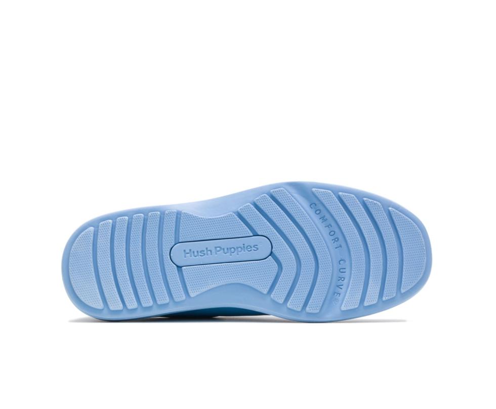 Hush Puppies Gil Surf Blue Leather | Men Walking Shoes