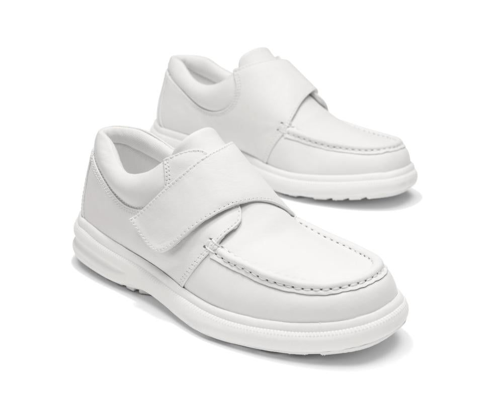 Hush Puppies Gil White Leather | Men Walking Shoes