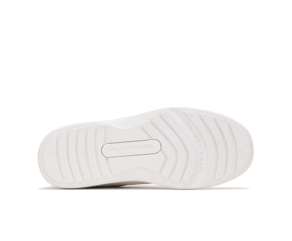 Hush Puppies Gil White Leather | Men Walking Shoes