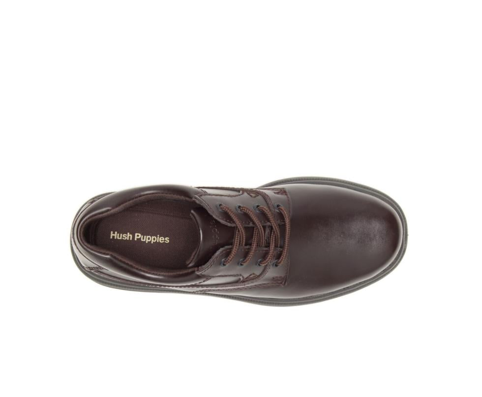 Hush Puppies Glen Dark Brown Pull-up Leather | Men Walking Shoes