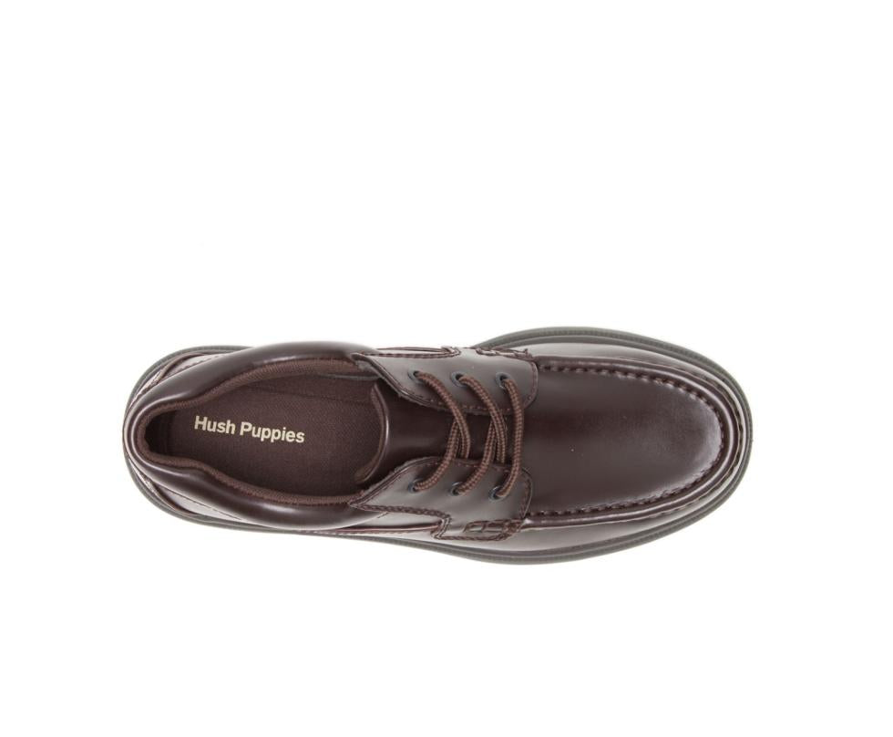 Hush Puppies Gus Dark Brown Pull-up Leather | Men Walking Shoes