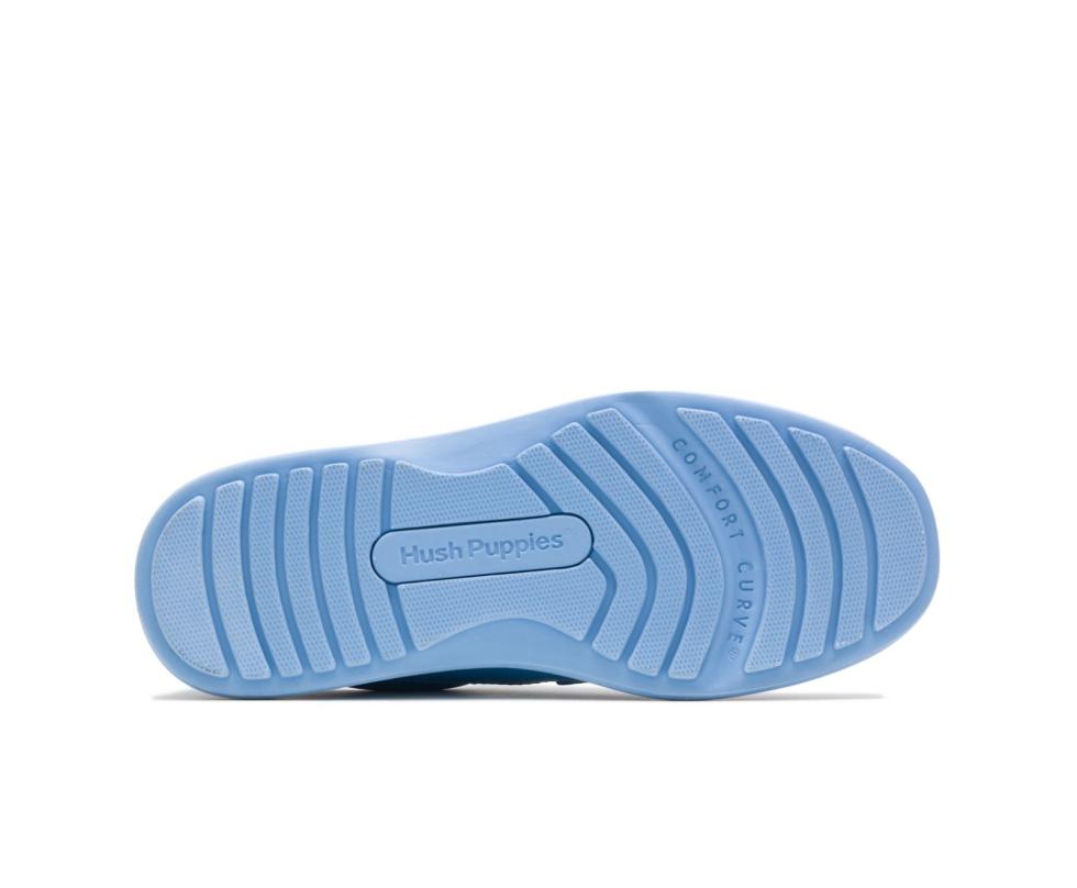 Hush Puppies Gus Surf Blue Leather | Men Walking Shoes