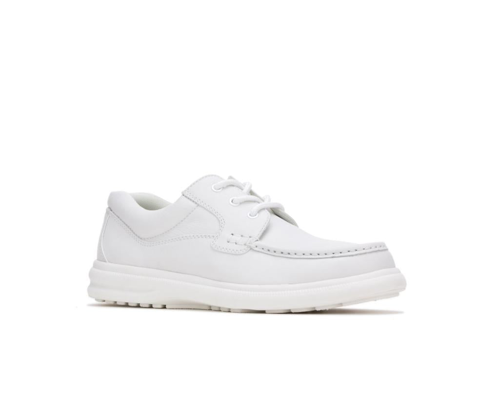 Hush Puppies Gus White Leather | Men Walking Shoes