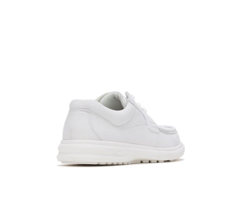 Hush Puppies Gus White Leather | Men Walking Shoes