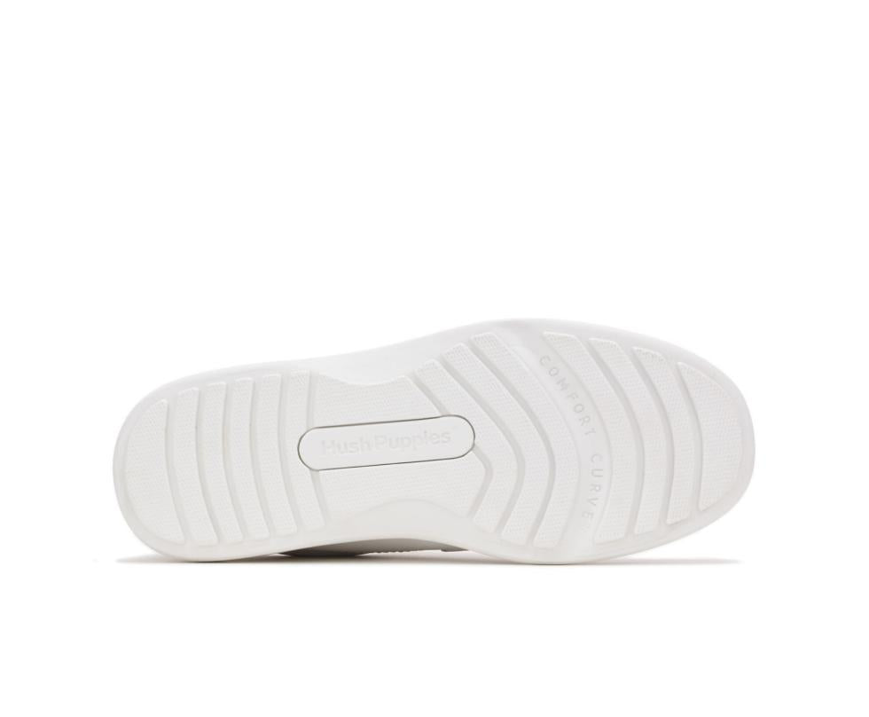 Hush Puppies Gus White Leather | Men Walking Shoes