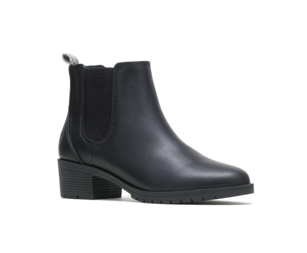 Hush Puppies Hadley Chelsea Boot Black Leather | Women Boots