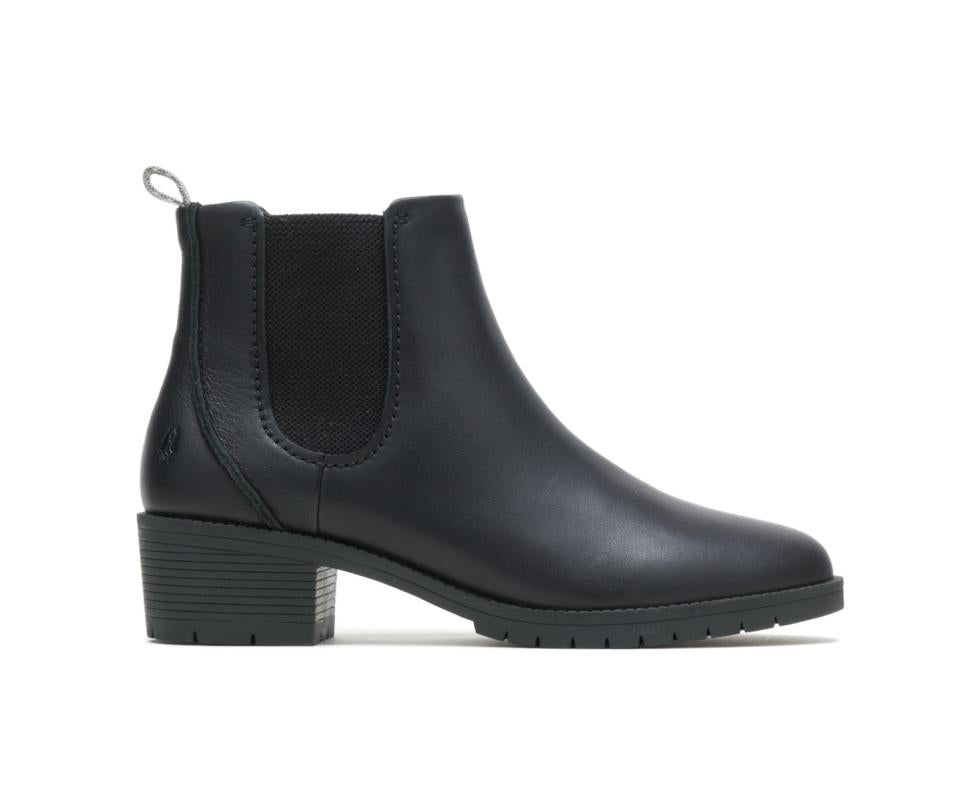 Hush Puppies Hadley Chelsea Boot Black Leather | Women Boots