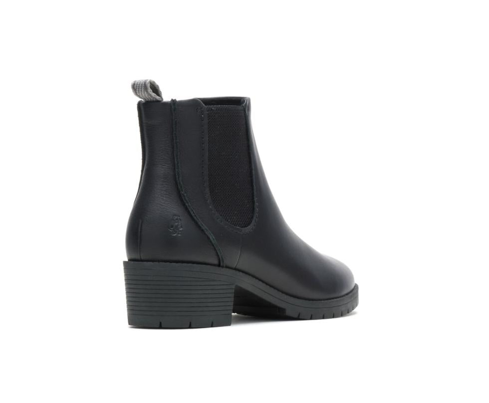 Hush Puppies Hadley Chelsea Boot Black Leather | Women Boots