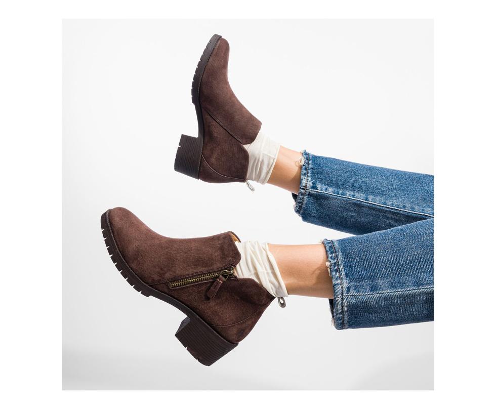 Hush Puppies Hadley Side Zip Boot Black Leather | Women Boots