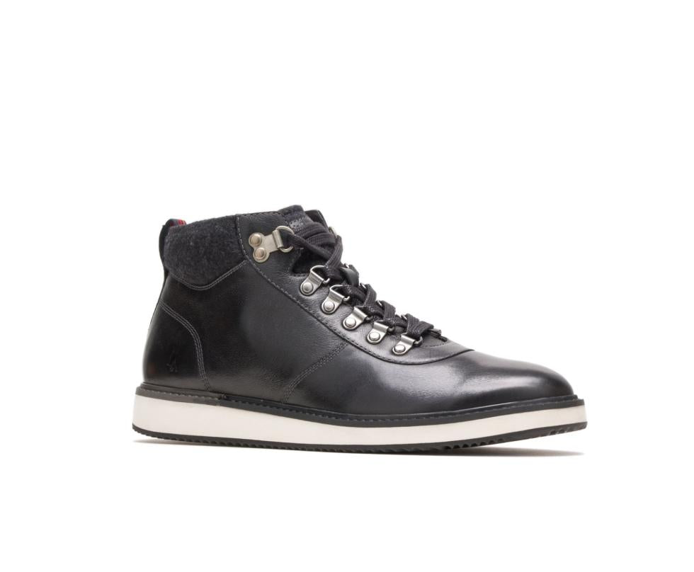Hush Puppies Heath Hiker Boot Black Leather | Men Boots