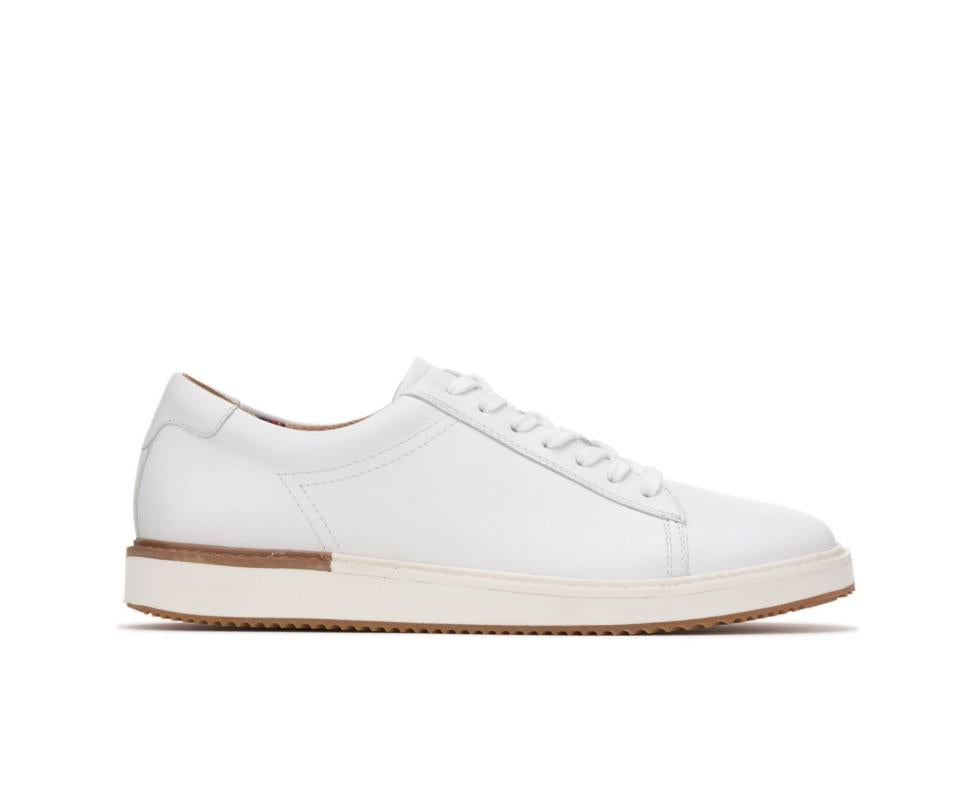 Hush Puppies Heath Sneaker White Leather | Men Sneakers