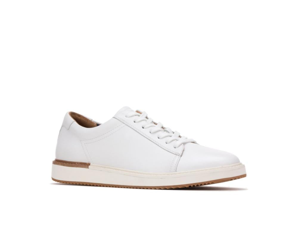 Hush Puppies Heath Sneaker White Leather | Men Sneakers