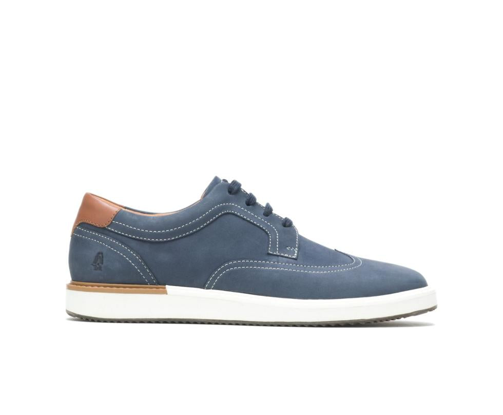 Hush Puppies Heath Wingtip Oxford Navy Nubuck | Men Sneakers