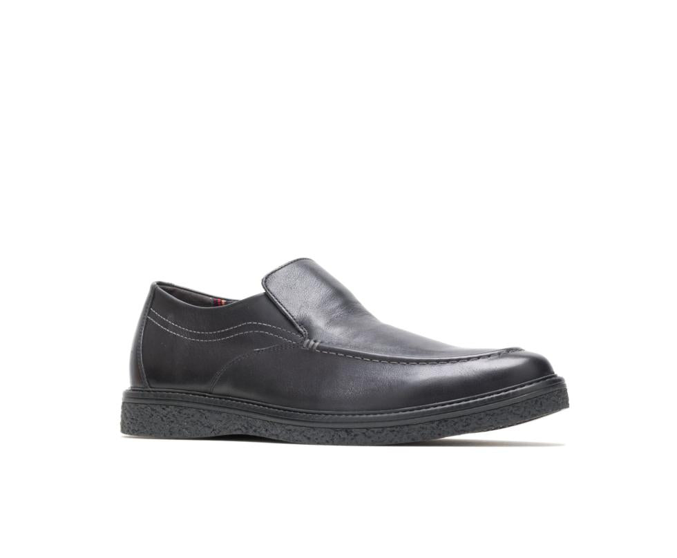 Hush Puppies Jaden Mt Slip-On Black Leather | Men Slip-Ons