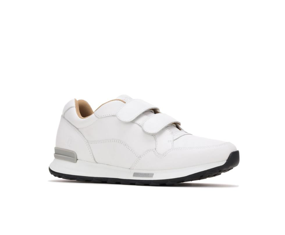 Hush Puppies Jenna 2Strap Jogger White Leather | Women Sneakers